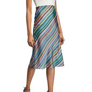 Milly Rainbow Striped Skirt